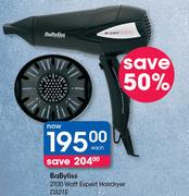 BaByliss 2100 Watt Expert Hairdryer D321E-Each