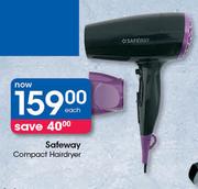 Safeway Compact Hairdryer-Each