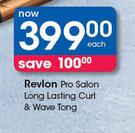 Revlon Pro Salon Long Lasting Curl & Wave Tong-Each