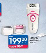 Safeway  3-In-1 Epilator PIA5203-Each