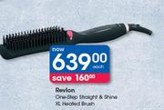 Revlon One-Step Straight & Shine XL Heated Brush-Each
