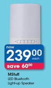MStuff LED Bluetooth Light-Up Speaker-Each
