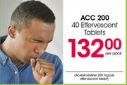 ACC 200 40 Effervescent Tablets-Per Pack