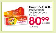 Plusssz Cold & Flu Multivitamin Effervescent-10 Tablets Per Pack