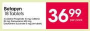 Betapyn 18 Tablets-Per Pack