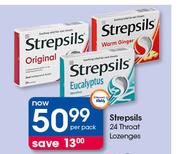 Strepsils 24 Throat Lozenges-Per Pack