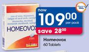 Homeovox 60 Tablets-Per Pack