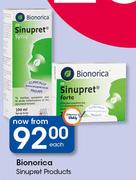 Bionorica Sinupret Products-Each