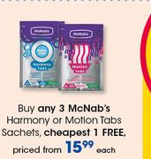 McNab's Harmony Or Motion Tabs Sachets-Each