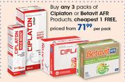 Ciplaton Or Betavit AFR Products-Per Pack