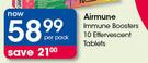 Airmune Immune Boosters 10 Effervescent Tablets-Per Pack