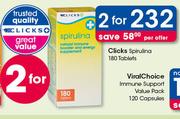 Clicks Spirulina 180 Tablets-For 2