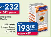 Viral Choice Immune Support Value Pack 120 Capsules-Per Pack