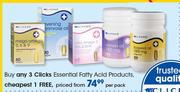 Clicks Essential Fatty Acid Products-Per Pack