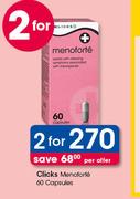 Clicks Menoforte 60 Capsules-For 2