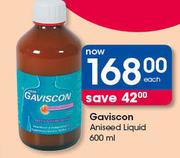 Gaviscon Aniseed Liquid-600ml Each
