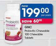 GNC Probiotic Chewable 100 Chewable Tablets-Per Pack