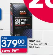 GNC AMP Creatine HCL 189 120 Tablets-Per Pack