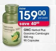 GNC Herbal Plus Garcinia Cambogia 500mg 90 Capsules-Per Pack