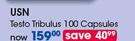 USN Testo Tribulus 100 Capsules-Each