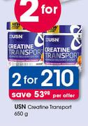 USN Creatine Transport-2 x 650g