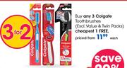 Colgate Toothbrushes(Excl. Value & Twin Packs)-Each