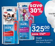 Oral-B Kids Power Brush D12 Star Wars Or Frozen-Each
