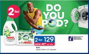 Ariel Liquid 2L Or Capsules 21's-For 2