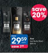 Axe Gel Body Wash-400ml Each