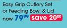 Tommee Tippee Easy Grip Cutlery Set Or Feeding Bowl & Lid-Per Pack