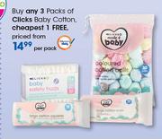 Clicks Baby Cotton-Per Pack
