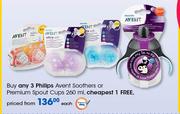 Philips Avent Soothers Or Premium Spout Cups-260ml Each