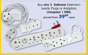 Safeway Extension Leads, Plugs Or Adaptors-Each