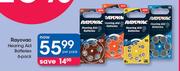 Rayovac Hearing Aid Batteries Pack-6's Per Pack