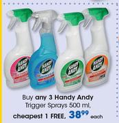 Handy Andy Trigger Sprays-500ml Each