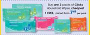 Clicks Household Wipes-Per Pack