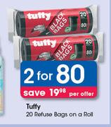 Tuffy Refuse Bags On A Rolls-2x20's Per Offer