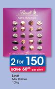 Lindt Mini Pralines-2x100g Per Offer