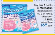 Manhattan Marshmallows-150g Or 400g Each
