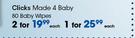 Clicks Made 4 Baby 80 Body Wipes-Each