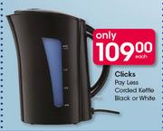 Clicks Payless Corded Kettle (Black or White)
