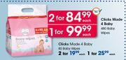 Clicks Made 4 Baby 80 Body Wipes-Each