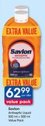 Savlon Antiseptic Liquid 500ml + 500ml Value Pack-Per Pack
