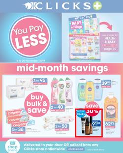 Clicks : You Pay Less (5 Nov - 20 Nov 2019), page 1