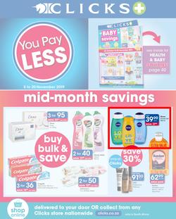 Clicks : You Pay Less (5 Nov - 20 Nov 2019), page 1