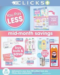 Clicks : You Pay Less (5 Nov - 20 Nov 2019), page 1