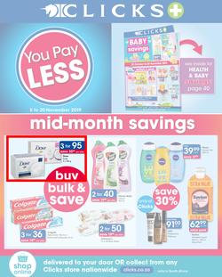 Clicks : You Pay Less (5 Nov - 20 Nov 2019), page 1