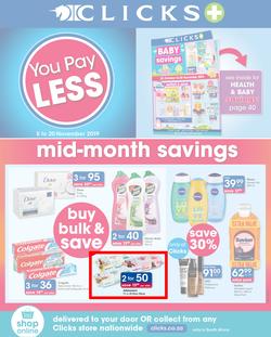 Clicks : You Pay Less (5 Nov - 20 Nov 2019), page 1