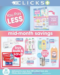 Clicks : You Pay Less (5 Nov - 20 Nov 2019), page 1