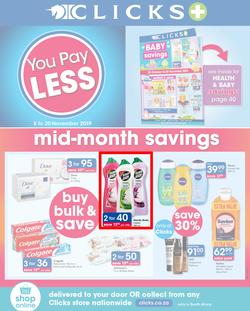 Clicks : You Pay Less (5 Nov - 20 Nov 2019), page 1